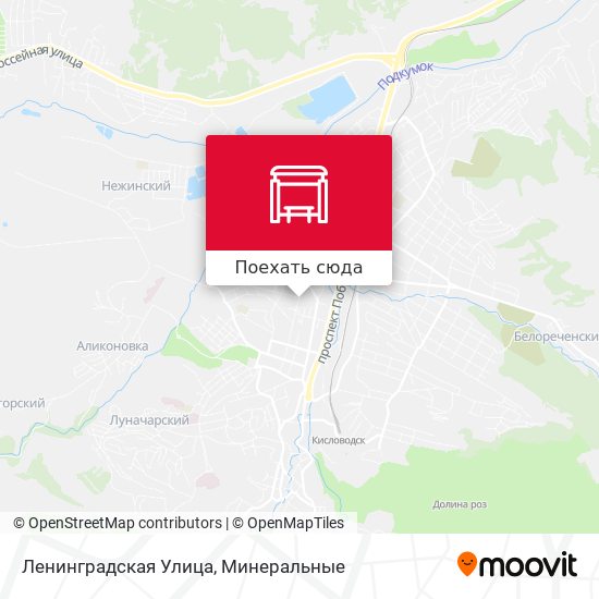 Карта Ленинградская Улица