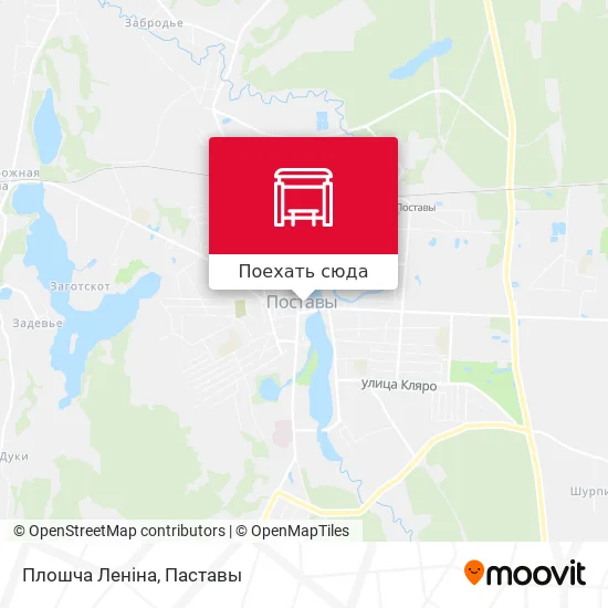 Карта Плошча Леніна