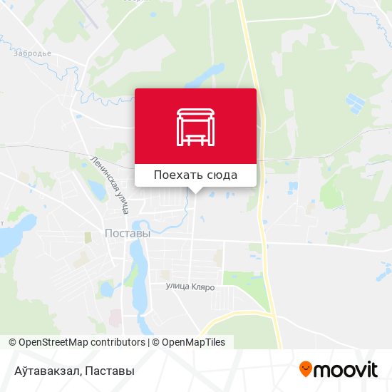 Карта Аўтавакзал