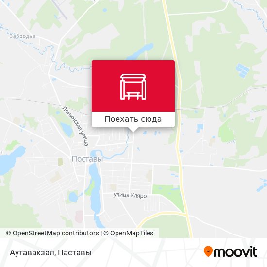 Карта Аўтавакзал