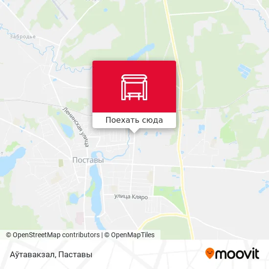 Карта Аўтавакзал
