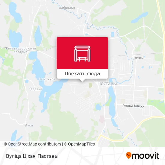 Карта Вуліца Ціхая