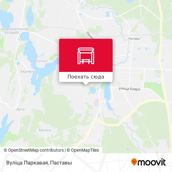 Карта Вуліца Паркавая