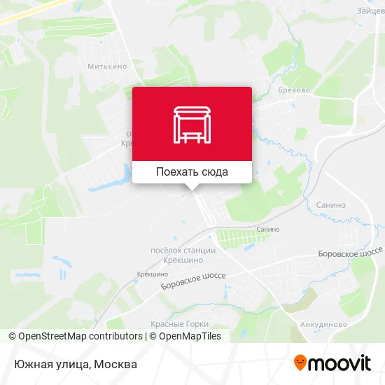 Карта Южная улица