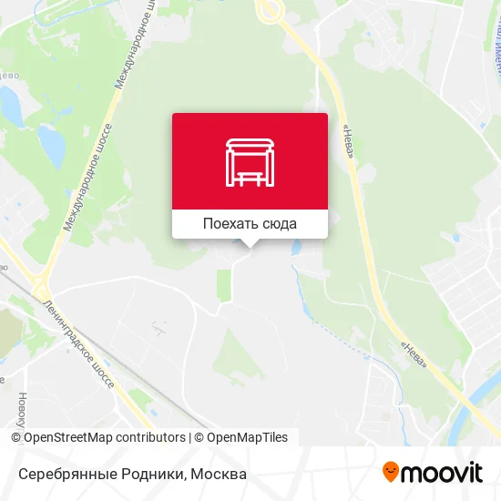Карта Серебрянные Родники
