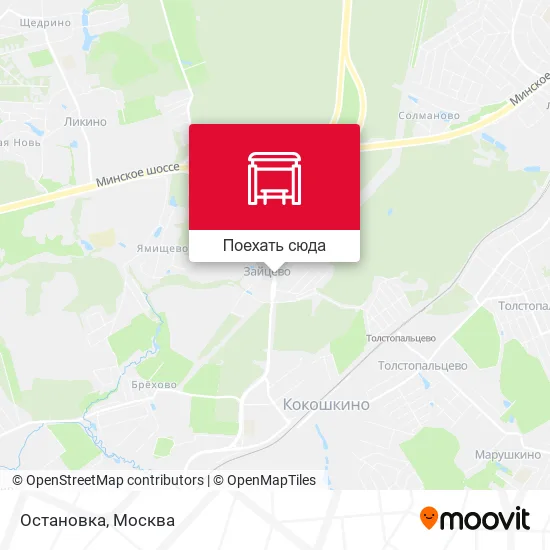 Карта Остановка