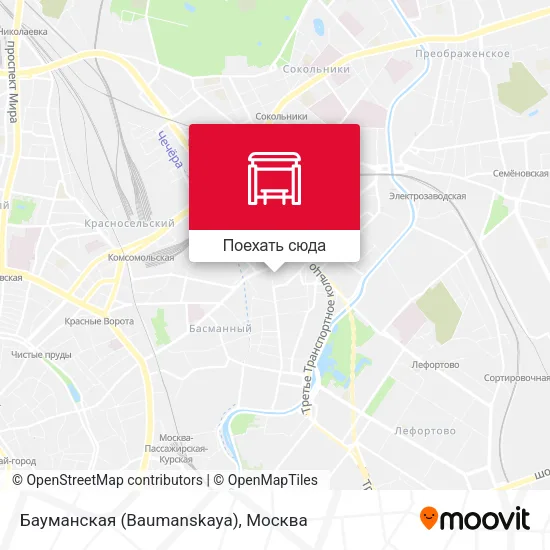 Карта Бауманская (Baumanskaya)