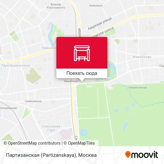 Карта Партизанская (Partizanskaya)