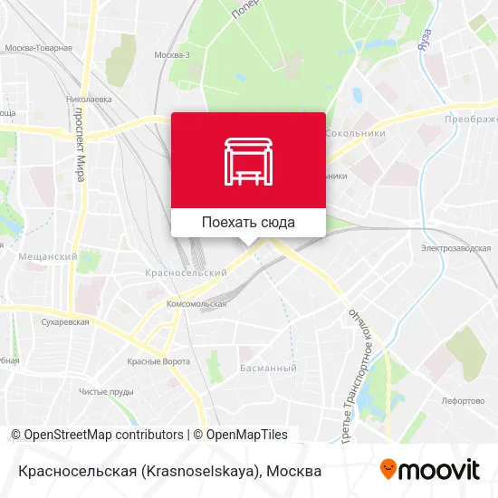 Карта Красносельская (Krasnoselskaya)