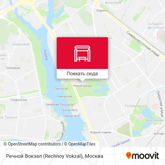 Карта Речной Вокзал (Rechnoy Vokzal)