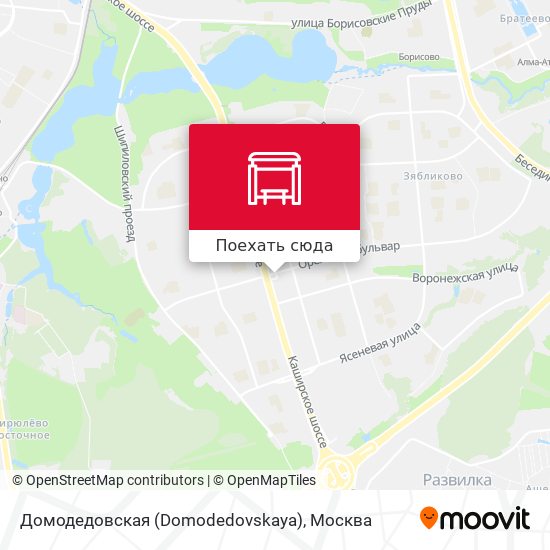 Карта Домодедовская (Domodedovskaya)
