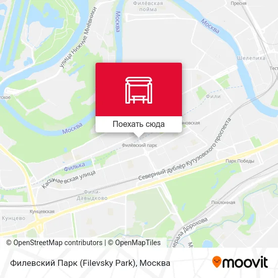 Карта Филевский Парк (Filevsky Park)