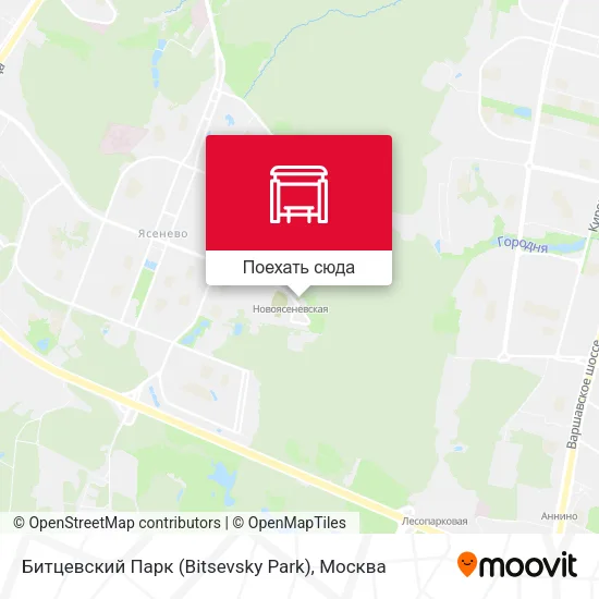Карта Битцевский Парк (Bitsevsky Park)