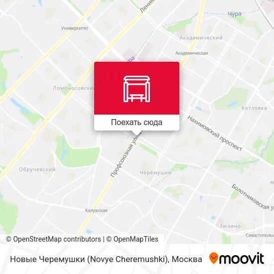 Карта Новые Черемушки (Novye Cheremushki)