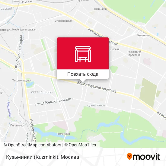 Карта Кузьминки (Kuzminki)