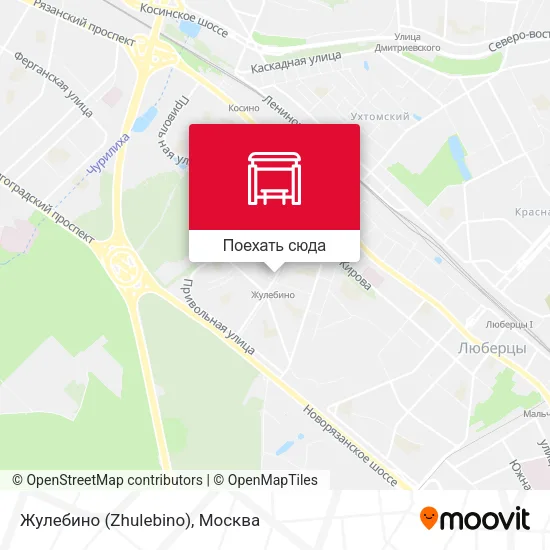 Карта Жулебино (Zhulebino)