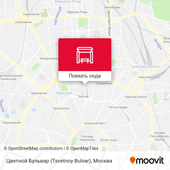 Карта Цветной Бульвар (Tsvetnoy Bulvar)