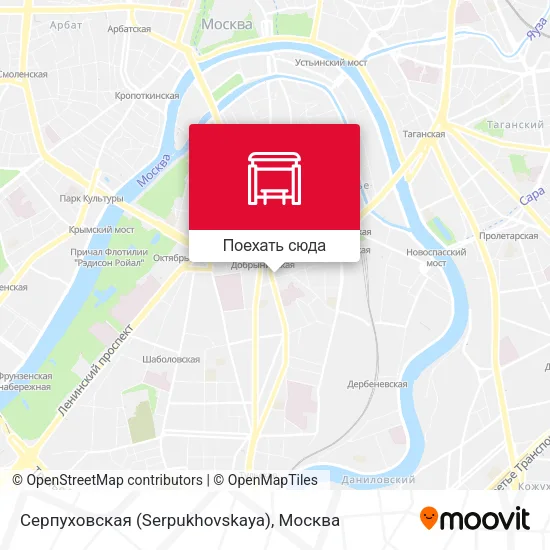 Карта Серпуховская (Serpukhovskaya)