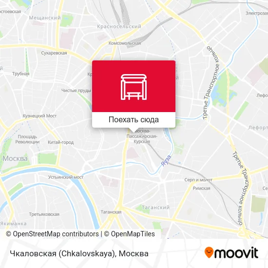 Карта Чкаловская (Chkalovskaya)