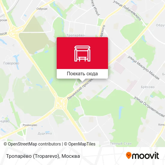 Карта Тропарёво (Troparevo)