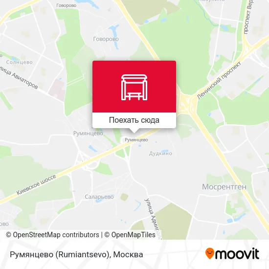 Карта Румянцево (Rumiantsevo)