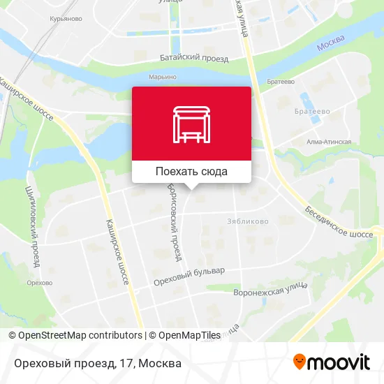 Карта Ореховый проезд, 17