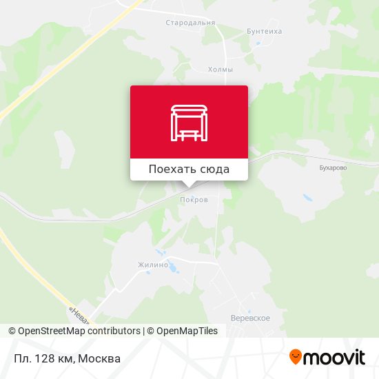 Карта Пл. 128 км