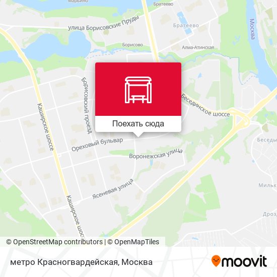 Карта метро Красногвардейская