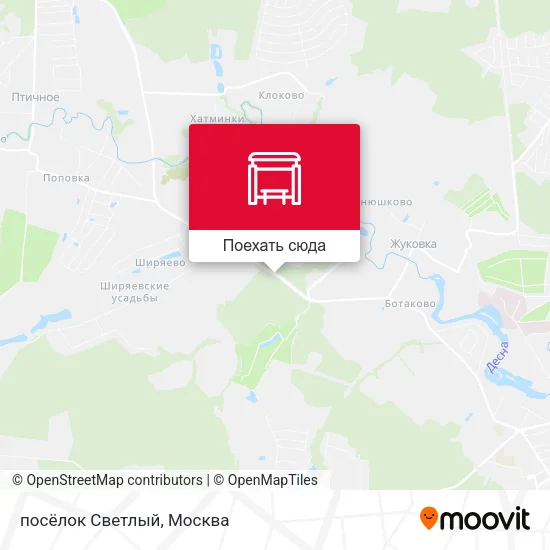 Карта посёлок Светлый