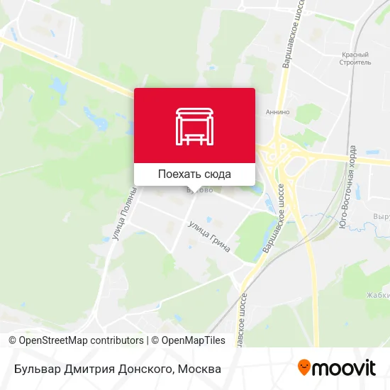 Карта Бульвар Дмитрия Донского