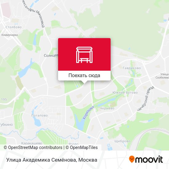 Карта Улица Академика Семёнова