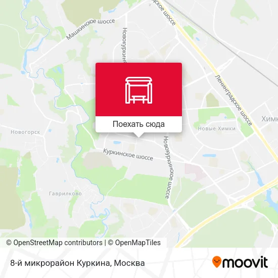 Карта 8-й микрорайон Куркина