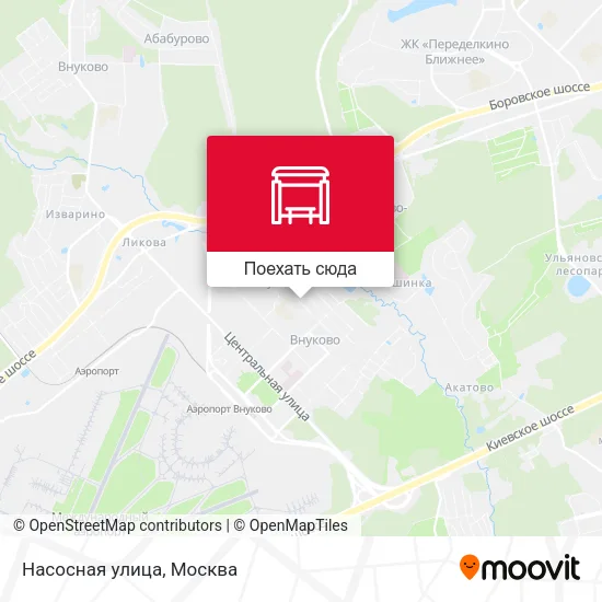 Карта Насосная улица