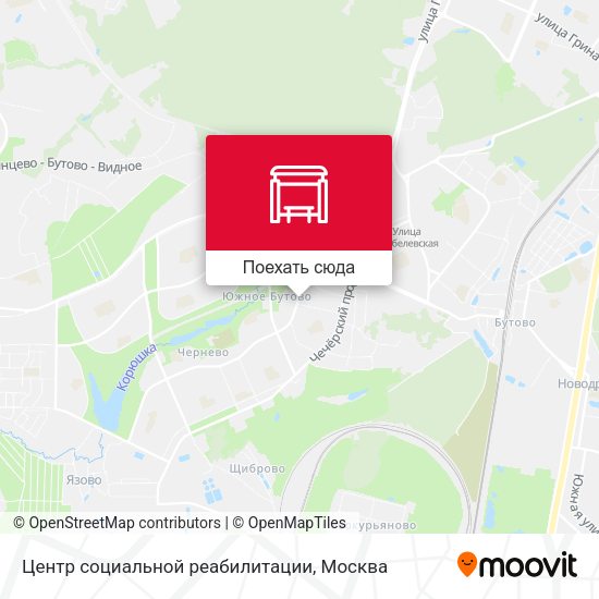 Карта Центр социальной реабилитации