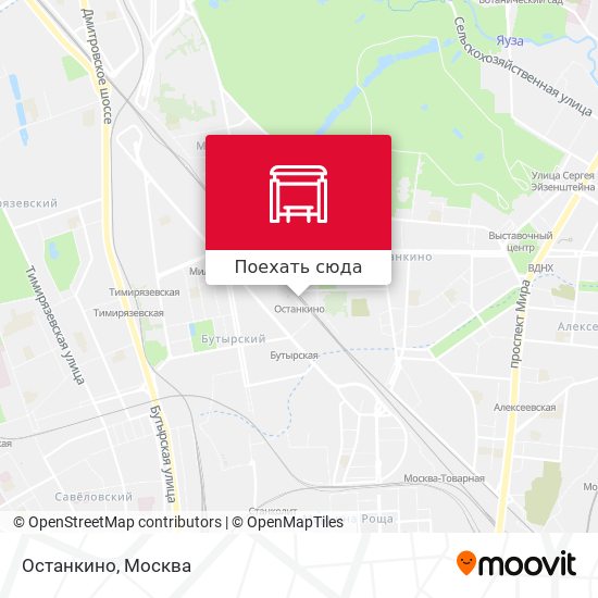 Карта останкино в москве