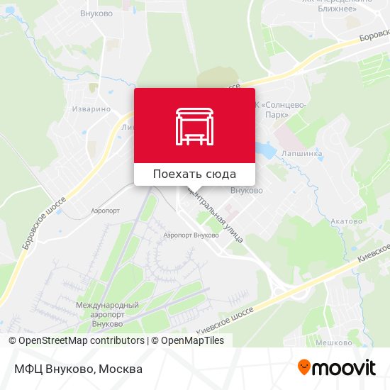 Карта МФЦ Внуково