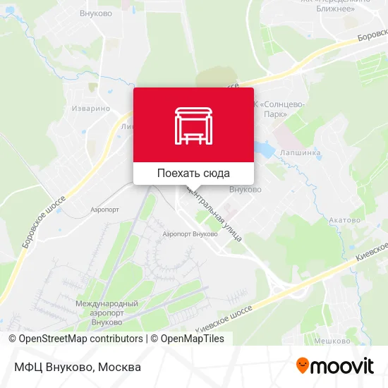 Карта МФЦ Внуково