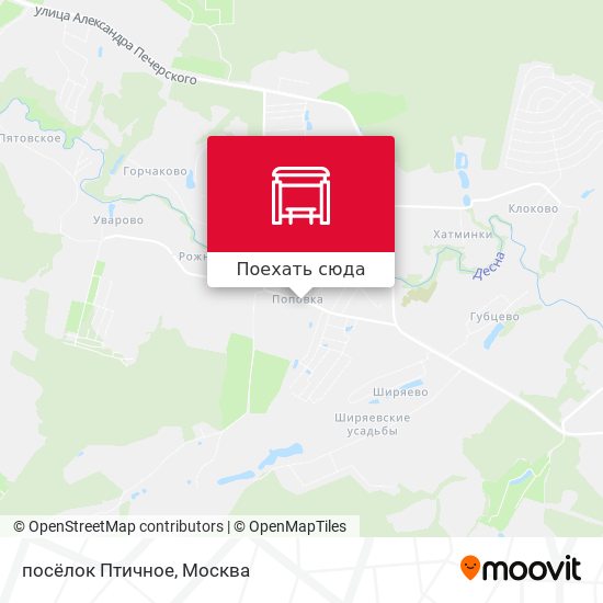 Карта посёлок Птичное