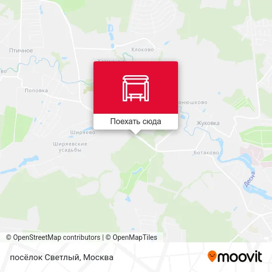 Карта посёлок Светлый