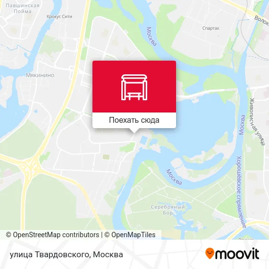 Карта улица Твардовского