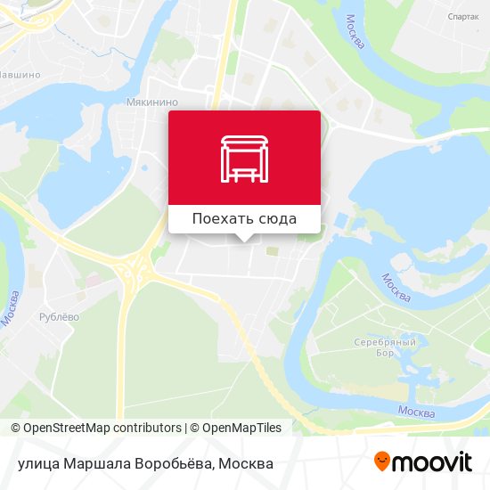 Карта улица Маршала Воробьёва