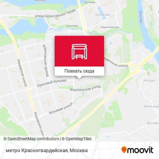 Карта метро Красногвардейская