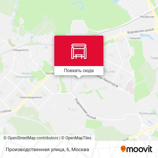 Карта Производственная улица, 6