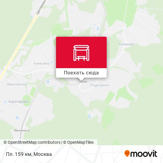 Карта Пл. 159 км
