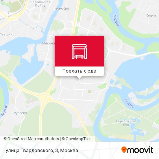 Карта улица Твардовского, 3