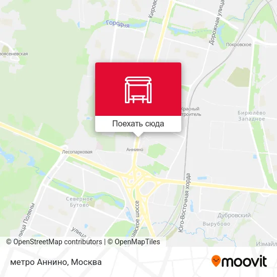 Карта метро Аннино