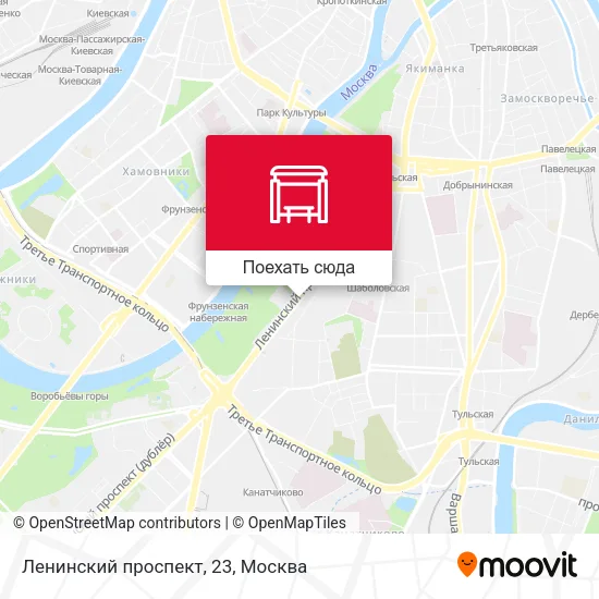 Карта Ленинский проспект, 23