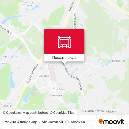 Карта Улица Александры Монаховой 10
