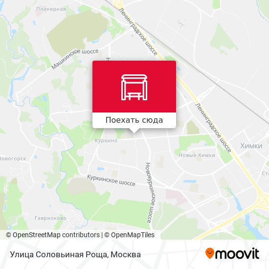 Карта Улица Соловьиная Роща