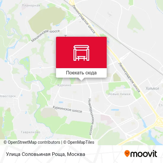 Карта Улица Соловьиная Роща